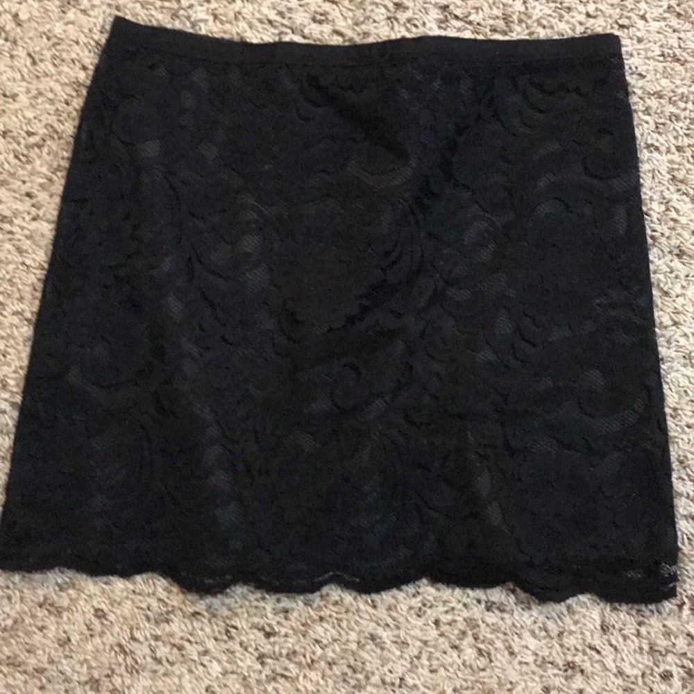 Black Lace Skirt